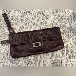Elliot Lucca brown clutch-barely used